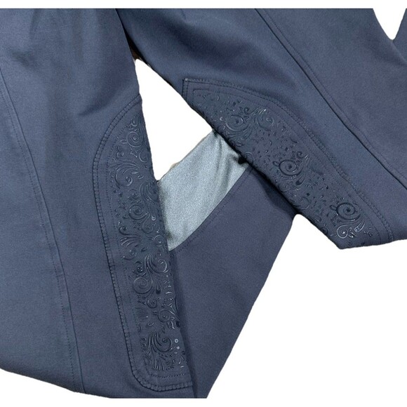 Piper by SmartPak Full Seat Breeches 32L Womens Gray Equestrian Riding Pants - Picture 4 of 10